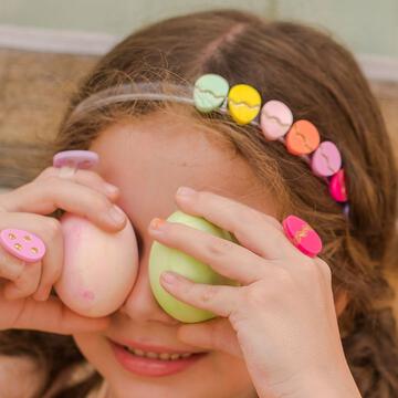 SPR- Easter Eggs Pink Shades Headband