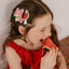 Watermelon and Pink Bow Trio Hair Clip Set - SUM24