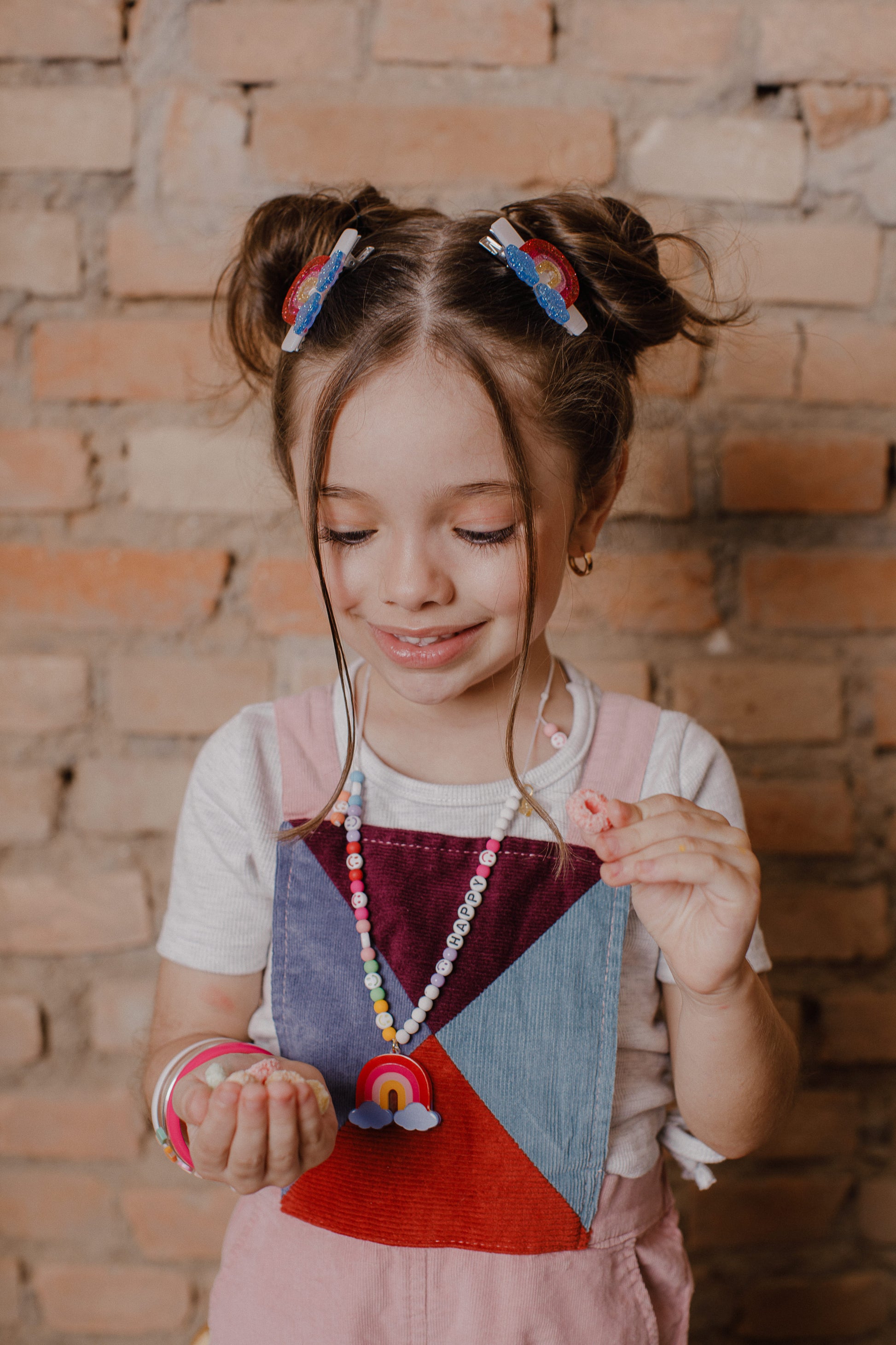 Rainbow Glitter Hair Clips - SUM24