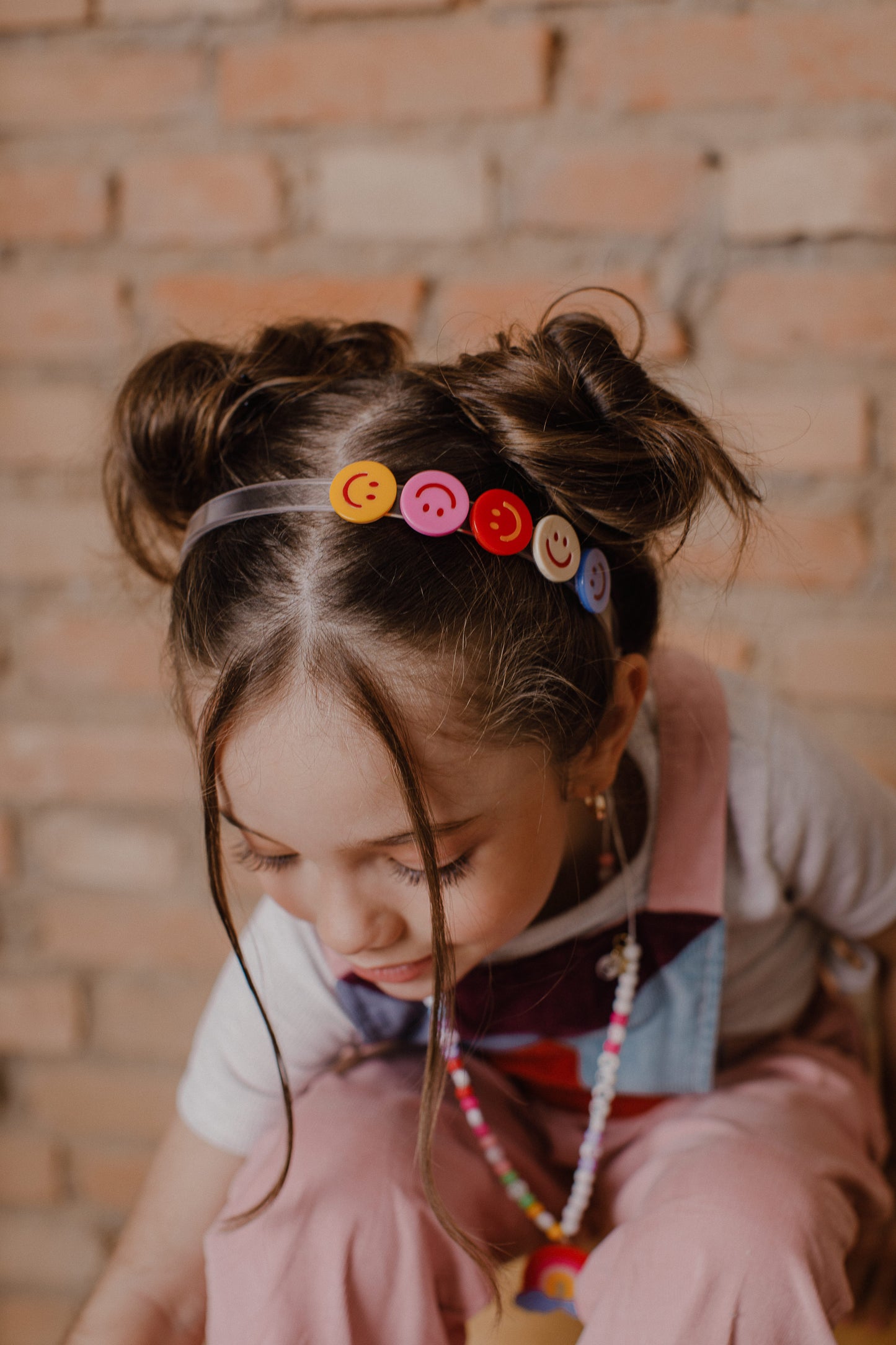 Multi Happy Face Colorful Headband - SUM24