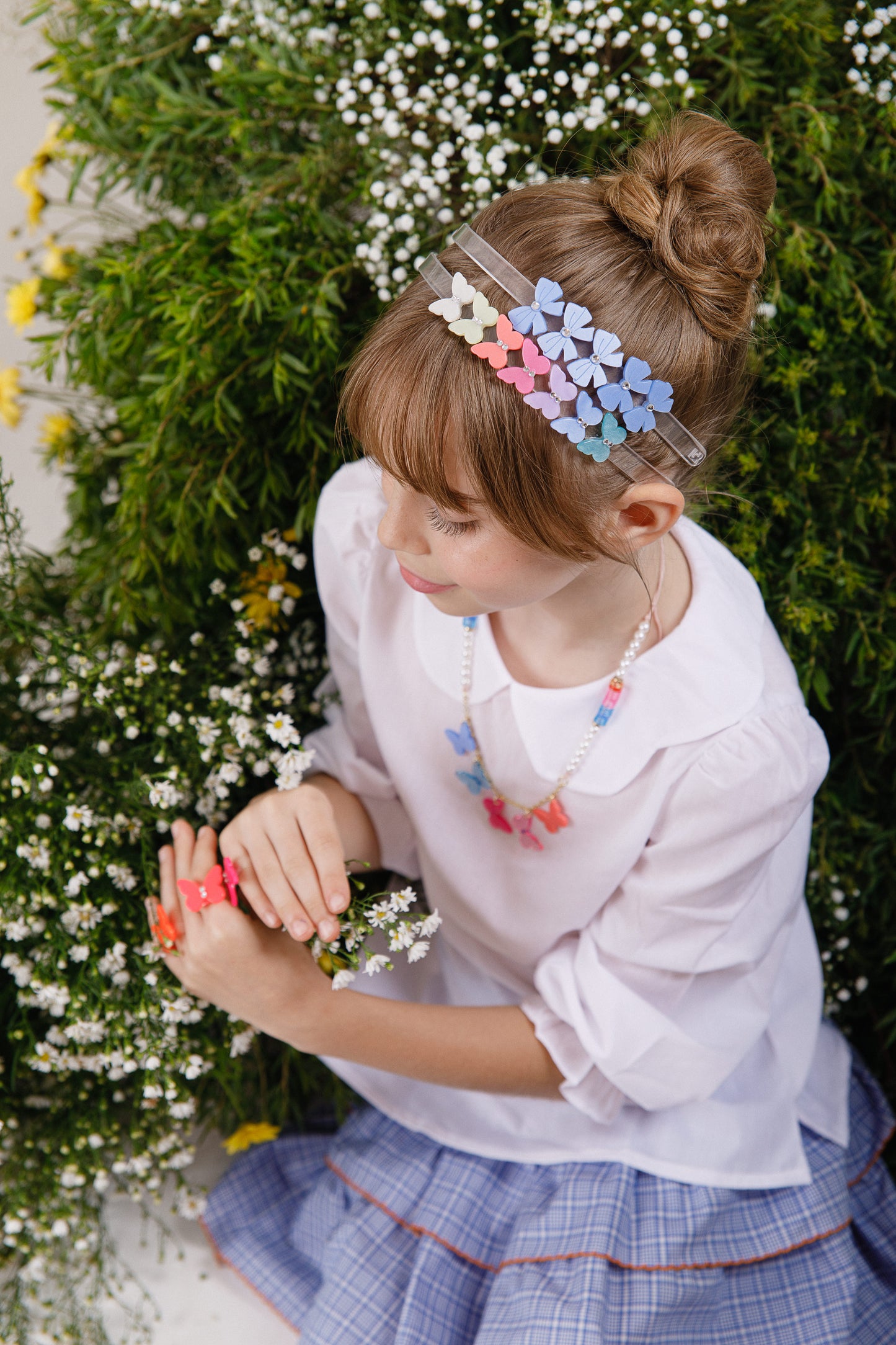 SPR - Butterflies Spring Colors Headband