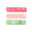 VAL25 - Hearts Trio Pinks Jade Hair Clips