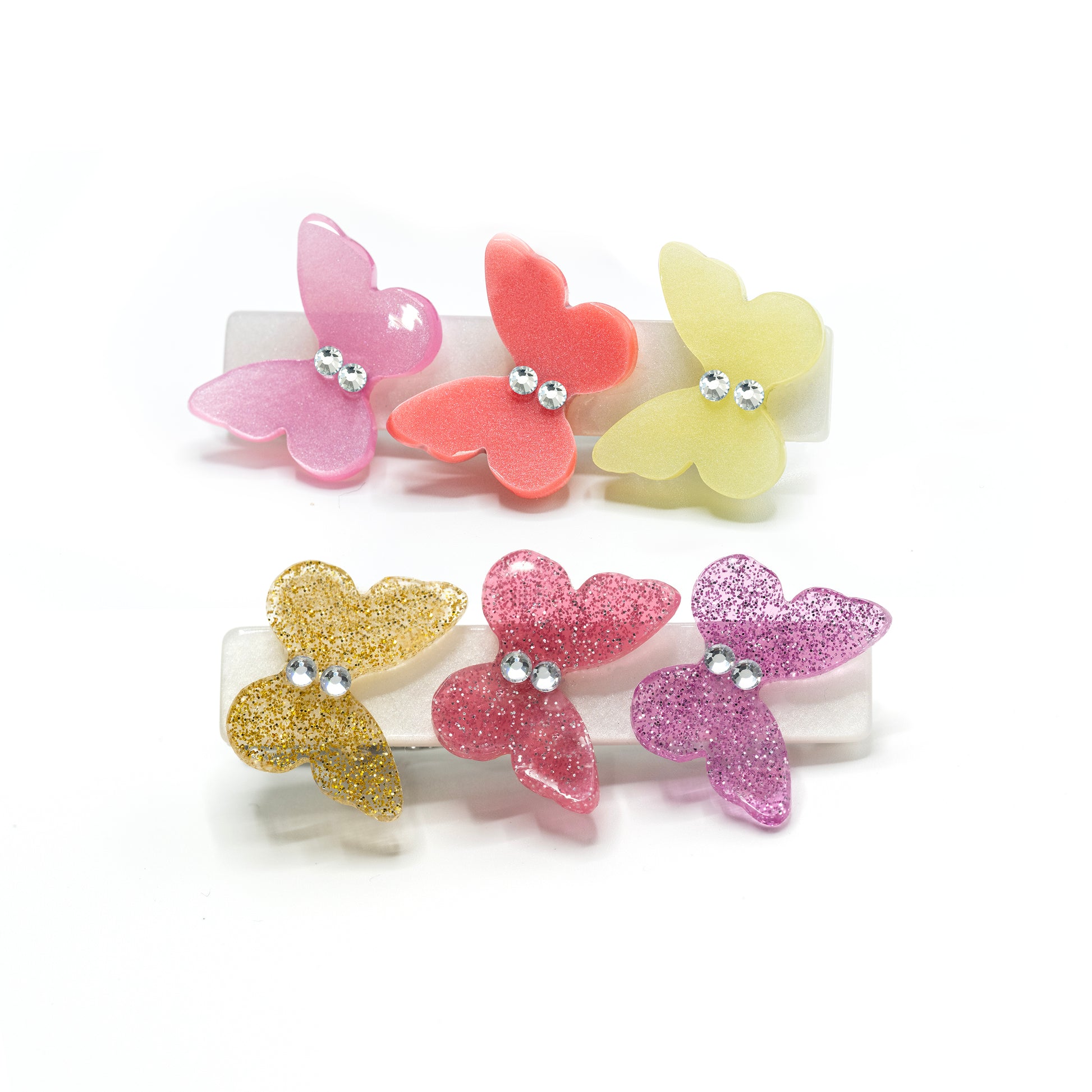 SPR - Butterflies Spring Colors Hair Clips