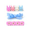 SPR - Bunnies Flowers Pink and Bow Hair Clips