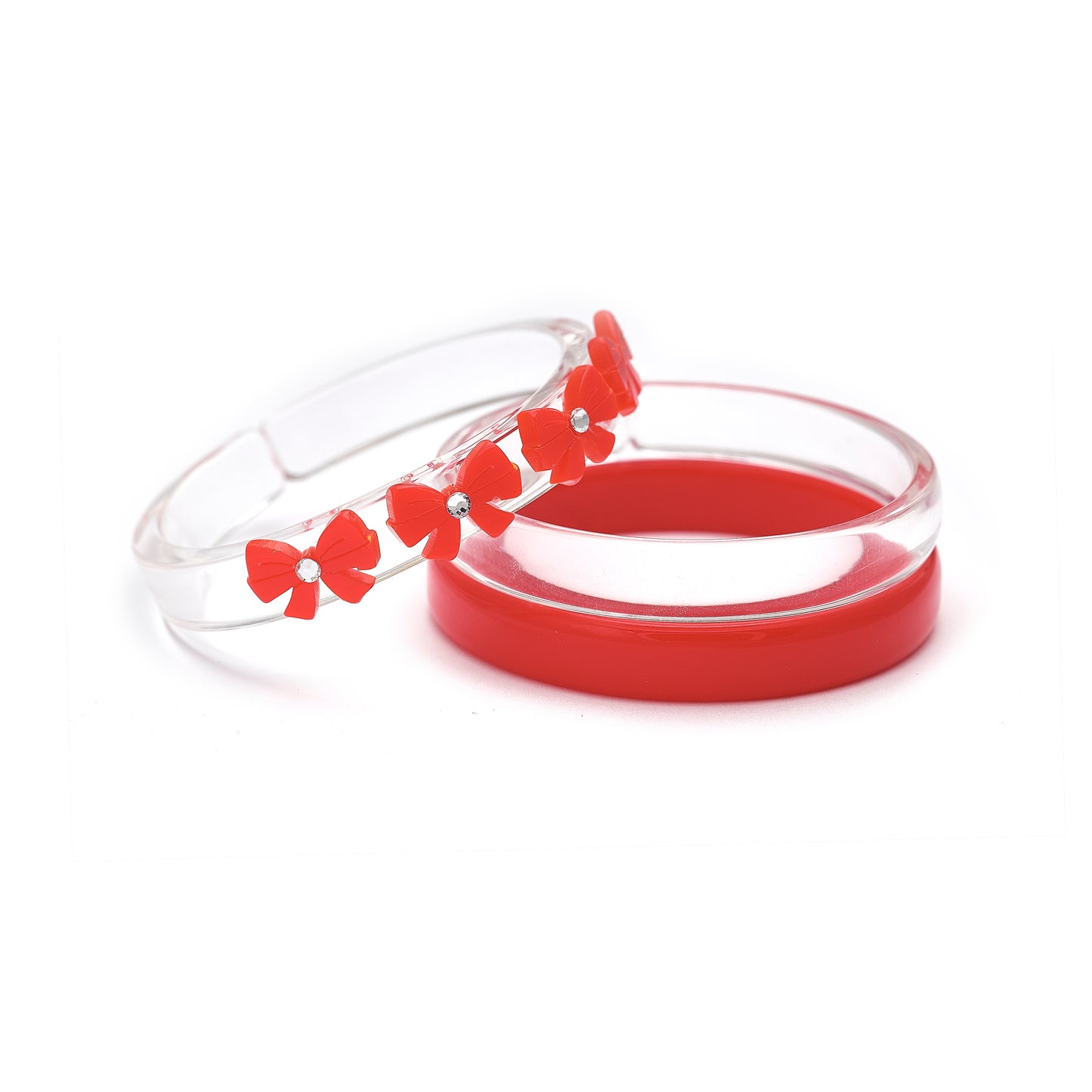 VAL25 - Bows Red Bangles