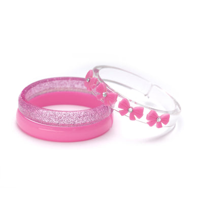 VAL25 - Bows Pink Bangles