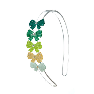 SPR- Bows Glitter Green St. Patricks Headband