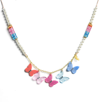 SPR - Butterflies Spring Colors Necklace