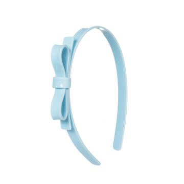 Thin Bow Baby Blue Headband