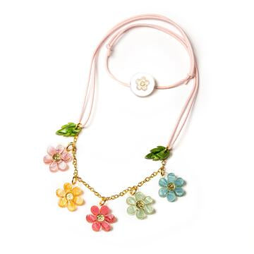 Colorful Flowers Necklace